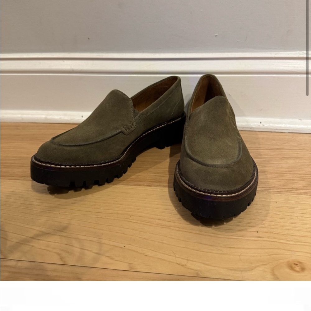 caslon lug sole suede loafers